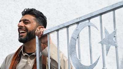 Aihtsham Rashid attends the opening of the first mosque built on the Western Isles, Stornoway, Scotland, on May 11, 2018. Jeff J Mitchell / Getty Images