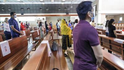 Services have started again at St Joseph's Catholic Church.