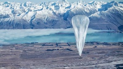 Google is testing the balloons which sail in the stratosphere and beam the Internet to Earth. AP Photo/Jon Shenk
