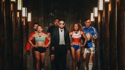 Boxing champ Manny Pacquiao, centre, leads Team Philippines in Physical: Asia. Photo: Netflix