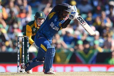 Former Sri Lanka captain Kumar Sangakkara remains one of Ghulam Shabber's cricketing inspirations. Indranil Mukherjee / AFP