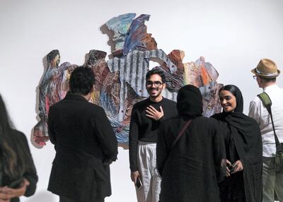 Abdul Rahman Katanani's 'The Martyred Camp'. Reem Mohammed / The National