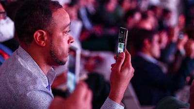 The audience takes in the discussion.