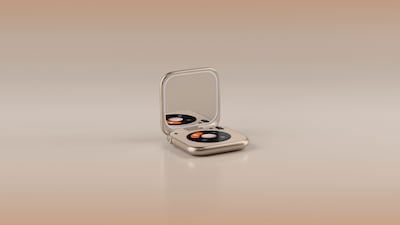 Bork’s portable Smart Mirror checks sunscreen coverage to help guide application and reapplication. Photo: Bork