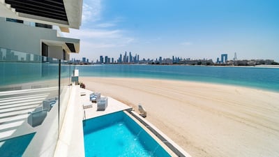 A view of the private stretch of beach from the top floor. Courtesy BlackBrick Property