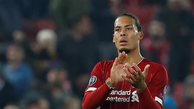 Centre-back: Virgil van Dijk is used to playing next to Alexander-Arnold week-in, week-out. Reuters