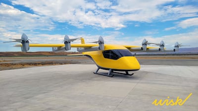 The sixth-generation Wisk air taxi can carry four passengers. Photo: Wisk