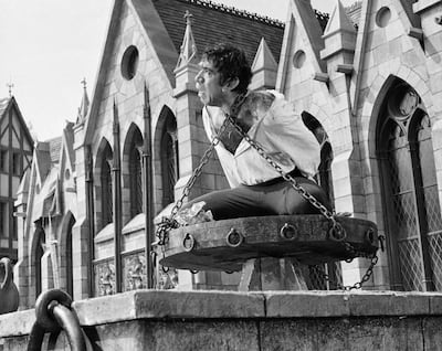 A movie still from the 1957 film adaptation of Victor Hugo's 'The Hunchback of Notre Dame'. Getty.