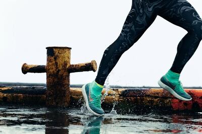 Nike's Flyknit trainers are made from recycled polyester. Courtesy Nike