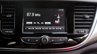 The touchscreen stereo comes with Apple CarPlay/Android Auto. Chris Whiteoak / The National