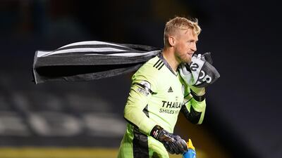 LEICESTER CITY PLAYER RATINGS: Kasper Schmeichel 6 – Was the quieter of the two keepers but made a crucial save from Bamford’s header early on and did well to smother at Bamford’s feet before the break. Perhaps could have done better with Leeds’ consolation goal, but the ball drifted through a crowd of players. AFP