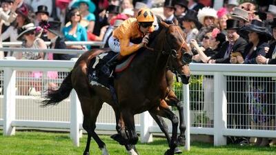 Canford Cliffs ridden by Richard Hughes wins The Queen Anne Stakes.
