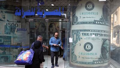A currency exchange in Cairo. EPA