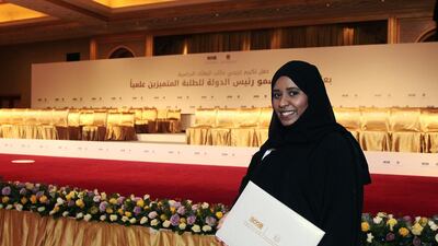 Shamsa Al Ameri graduated from Iowa State University, thanks to the Study Abroad Scholarship Programme. Jeffrey E Biteng / The National
