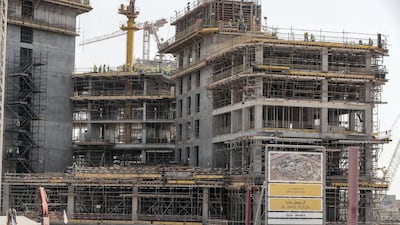 Al Wasl Plaza area under construction.