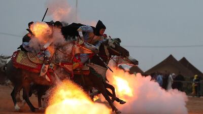 It is organised every year to promote local traditions and brings together nomadic tribes from northern Africa. AFP