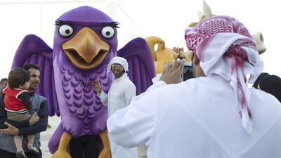 There were plenty of attractions to keep fans happy pre-match. Mona Al Marzooqi / The National