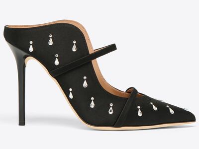 The Maureen has been updated in brushed satin with embellishments. Photo: Malone Souliers