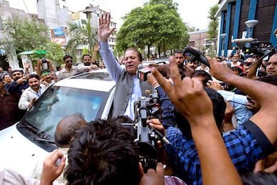 Former prime minister Nawaz Sharif tried to break politics free from its army patrons in the 1990s. AP Photo