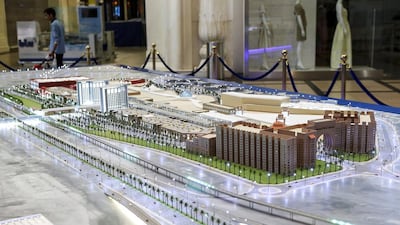 A model of the planned extension work being planned by Nakheel to Ibn Battuta Mall. Antonie Robertson / The National