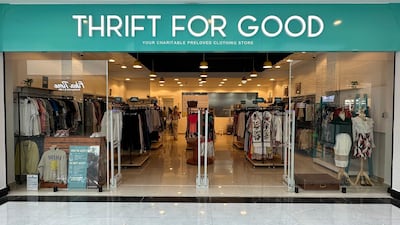 Thrift For Good store in Dubai Investment Park. Photo: Thrift For Good