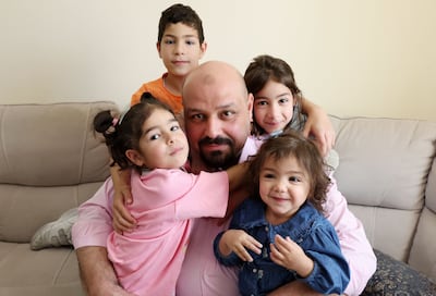 The overjoyed family have been reunited thanks to the support of the UAE government. Chris Whiteoak / The National