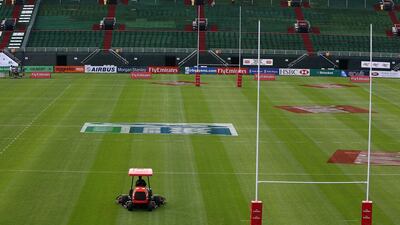 A general view of The Sevens stadium's Pitch No 1 in Dubai. Pawan Singh / The National