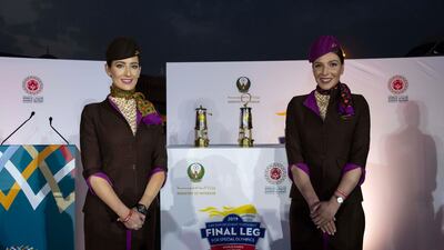 The World Games Flame of Hope arrives in Abu Dhabi.