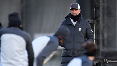 Liverpool's German manager Jurgen Klopp attends a training session. AFP