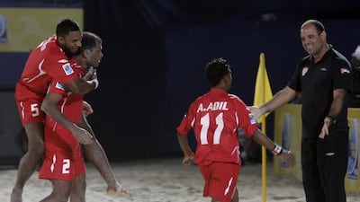 As coach for more than seven years, Marcelo Mendes, right, has groomed local talent from all Emirates and overseen the World Cup staging in 2009 in Dubai. Jeffrey E Biteng / The National