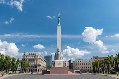 The Monument of Freedom, Riga, Latvia. Live Riga