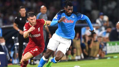 James Milner - 3. The 36-year-old conceded an early penalty and was booked shortly afterwards. He struggled to come to grips with the Napoli midfield and was replaced by Thiago in the 63rd minute. PA