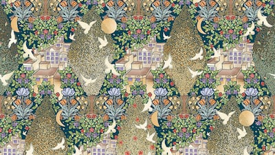 The Imperial War Museum and Liberty London fabric Passage of Time. Liberty