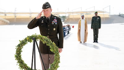 James C McConville at Wahat Al Karama on Tuesday. Wam