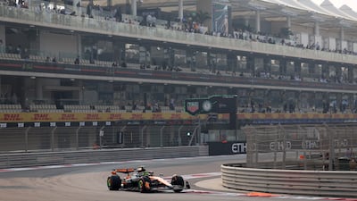 McLaren driver Lando Norris at the Yas Marina Circuit