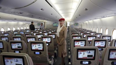 Young airline crew are at risk of osteoporosis because frequent flying can disturb curb bone growth, a study has found. Mahesh Kumar / AP Photo