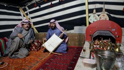 In the majlis, tea and coffee are served and music is played. Suhail Rather / The National