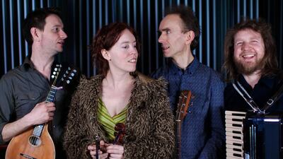 The acoustic folk music four-piece band Spiro is hosting workshops and performing at The Fridge. Courtesy The Fridge