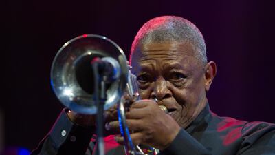 South African jazz trumpeter Hugh Masekela. Marco Destefanis / Pacific Press / LightRocket via Getty Images