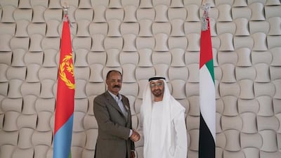 Sheikh Mohamed bin Zayed held talks with the President of Eritrea, Isaias Afwerki.