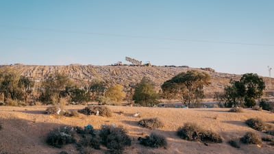 Waste transfer to the landfill in Agareb resumed on Monday after a six-week pause. Some 600 tonnes of waste is brought to the landfill each day. Photo: Erin Clare Brown / The National