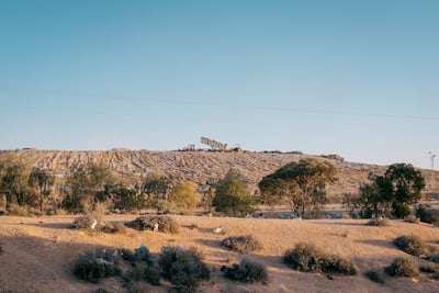 Waste transfer to the landfill in Agareb resumed on Monday after a six-week pause. Some 600 tonnes of waste is brought to the landfill each day. Photo: Erin Clare Brown / The National