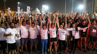 There was no shortage of enthusiasm at the event. Pawan Singh / The National