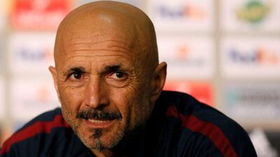 Luciano Spalletti stepped down as manager of AS Roma on Tuesday. Robert Pratta / Reuters file