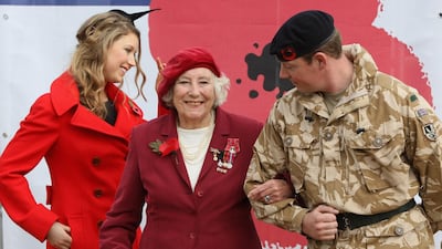 From left: Hayley Westenra and Dame Vera Lynn attend the Poppy Appeal For Afghan Generation launch on October 22, 2009 in London, England. Getty Images