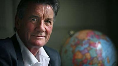 Michael Palin in his office in Covent Garden, London.