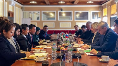 Representatives of the Sharjah Book Authority meet with the Moscow International Book Fair organisers