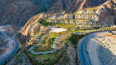 Shees Park in Khorfakkan, where Sharjah has already turned part of the rugged mountain landscape green. Photo: Wam