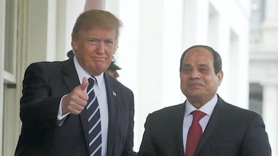 Bolstering US-Egyptian ties remains a high commitment for the Trump administration. Getty