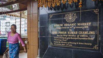 Above, Sikkim Organic Market in Gangtok. Sikkim is the first state in India to become completely organic. Prashanth Vishwanathan / Bloomberg